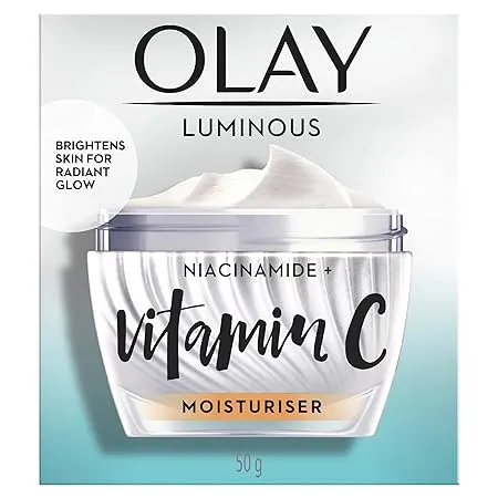 Olay Vitamin C Face Cream with Niacinamide l Normal Oily Dry Combination Skin l Dark Spot Reduction l Even Glow Smooth Texture l Parabens Sulphate free 50g