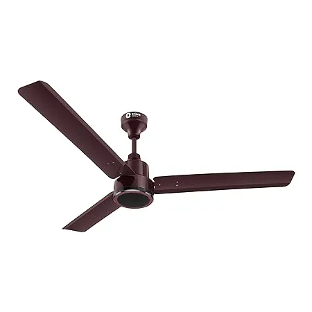 Orient Electric Newly Launched Zeno 1200mm BLDC Motor 5 Star Rated Ceiling Fan with Remote 3 Years Warranty by Orient Decorative Ceiling Fan for Home with Textured Rings Powerful Airflow Brown 
