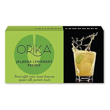 Orika Jaljeera Lemonade Infused With Premium Herbs Handcrafted Instant Drink Premix Refreshing Summer Drink 190 g 10 Sachets 
