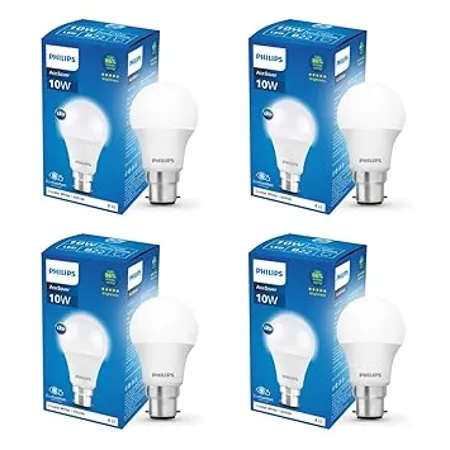 PHILIPS Ace Saver 10W B22 LED Bulb 900lm Cool Day Light Pack of 4