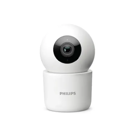 PHILIPS HSP3500 Indoor 360 3 MP 2K Resolution WiFi Security Camera Pan Tilt Zoom PTZ 2 Way Talk Motion Sound Detection Enhanced Night Vision 2 Year Brand Replacement Warranty