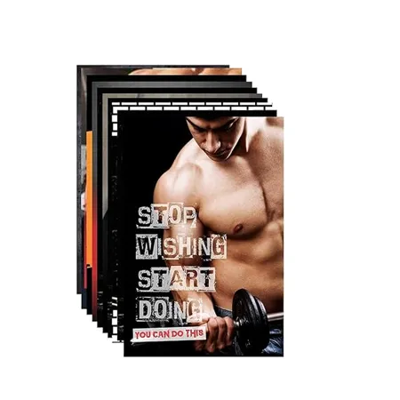 PRINTELLIGENT Motivational Positive Office Quotes Inspirational Wall Posters 12 x 18 inch Multicolour Pack of 10