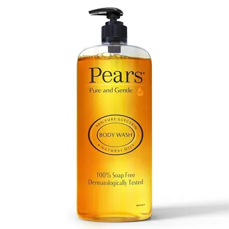 Pears Pure and Gentle Body Wash 750 ml 98 Pure Glycerin Liquid Shower Gel crafted with Natural Oils for Glowing Skin Paraben Free 100 Soap Free For Soft Smooth Moisturised Skin