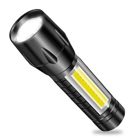 Pick Ur Needs Emergency Rechargeable Led Torch Light 9W LED Zoomable 3 Modes Long Range Search Emergency Torch Light