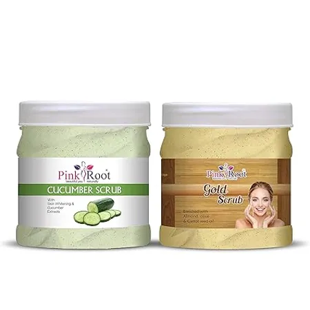 Pink Root Cucumber Scrub 500gm with Gold Scrub 500gm