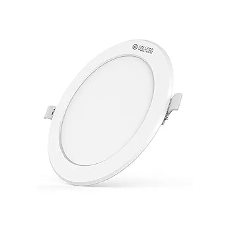 Polycab 18W LED Panel Light Scintillate Edge Slim Round Smart Offers Bright Lumination Long Lifespan No Harmful Radiation Warm White 3000K 1 PC Cut Out 7 79 inches 