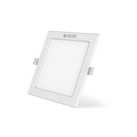 Polycab 6W LED Panel Light Scintillate Edge Slim Square Smart Offers Bright Lumination Long Lifespan No Harmful Radiation Neutral White 4000K 1 PC Cut Out 3 93 inches 