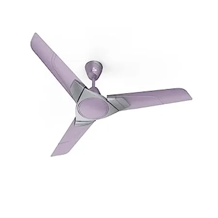 Polycab Aereo plus 1200 mm High Speed 1 Star Rated 52 Watt Ceiling Fan with Rust Proof Aluminium Blades and 3 years warranty Lilac Silver 
