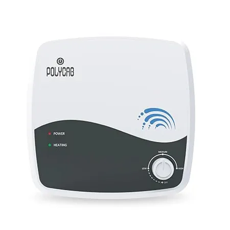 Polycab Superia 25 Ltr 2 KW Storage Water Heater with Plastic Body White Grey 