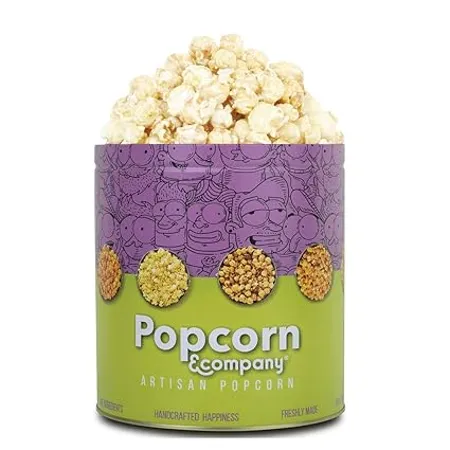 Popcorn Company Butter Vanilla Popcorn Sweet Popcorn 130 g Regular Tin 