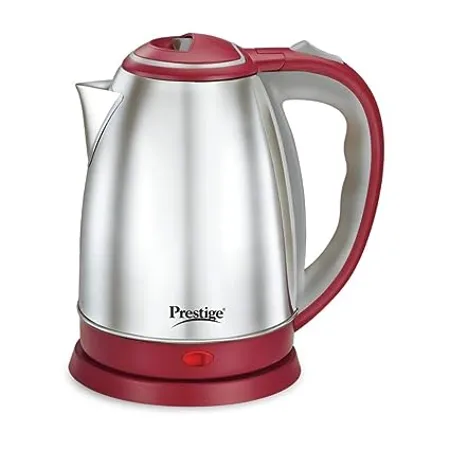 Prestige Stainless Steel 1 5 Litre Kettle 1500 Watts Red