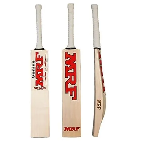 Pro Game MRF Genius Virat Kohli bat and Tennis Ball Combo for Kids Adults Poplar Willow Cricket Bat 6 