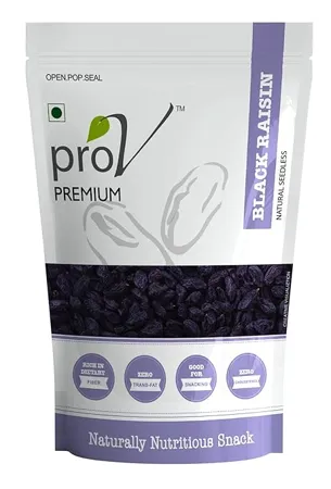 ProV Premium Black Raisins 250 gm High in Antioxidant Naturally Sweet and Tasty Energy Booster Chef Sanjeev Kappor s Choice Brand