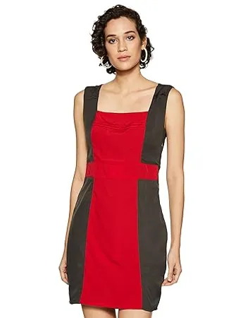 Purplicious Women s Crepe Halterneck Dress