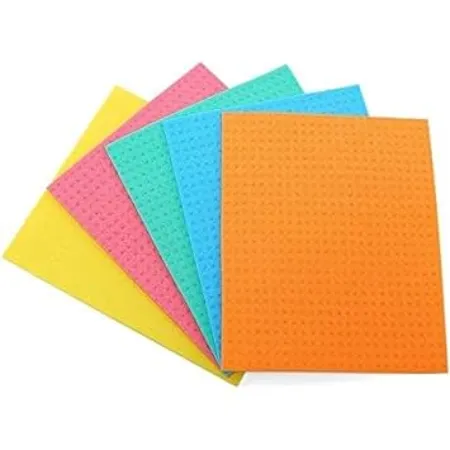 Raxon Innovation Cellulose Cleaning Sponge for Home Kitchen Pack of 5 