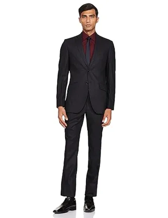 Raymond Men s Wool SB2 BTN Notch Lapel Floating Suit 1 Dress Set