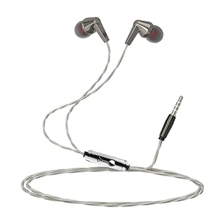 Riviera K 11 Wired in Ear Earphones with HD Sound and Extra Powerful Bass with Mic Tangle Free Extra Length Cable Compatible with All Smartphones Black 