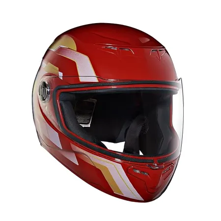 Royal Enfield TPEX Full Face Camo MLG Helmet with Clear Visor Gloss Red Size M 57 58cm 
