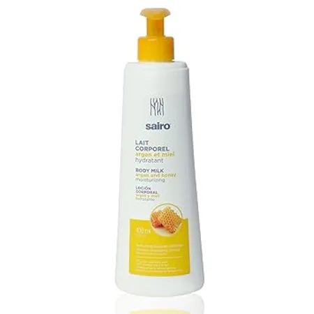 SAIRO Imported from Spain 400ml Body Milk Lotion Deeply Nourishing Hydrating Moisturizer For Men Women Skin Care Essential Argan Honey Pack Of 1