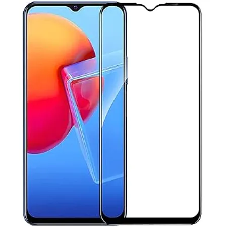 SENBUN for Vivo Y56 5G Y22 Y35 Y75 5G Y33T Y21T Y33s Y53s Y72 5G Y51A Y31 Y51 T1x T2x 5G T1 5G Tempered Glass with Full Edge Coverage and Easy Installation Kit Black 