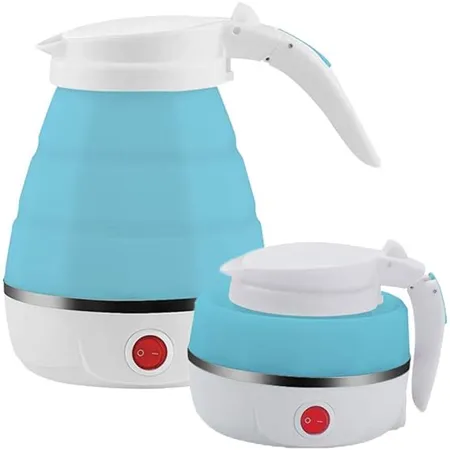 SKADIOO Electric Kettle Hot Water Kettle 600 Watt Portable kettle for Travel Foldable Kettle for Hot water Tea kettle For instant Tea Coffee Maker kettle for office desk color may vary 