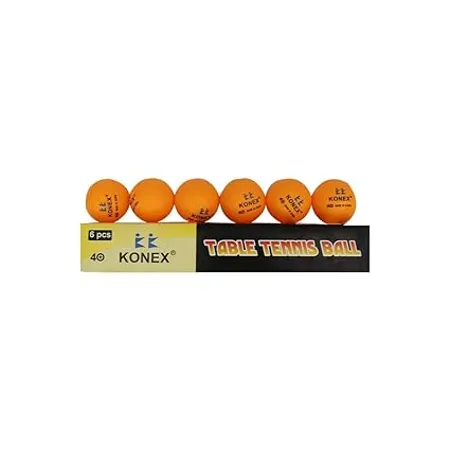 SKMT Plastic Table Tennis Ball Size Standard Large Orange Durable Consistent Bounce Great Spin Good Control