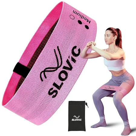SLOVIC Resistance Bands for Workout for Women with 30 Workout Guide 15 35 Lbs Anti Slip Loop Hip Band for Women Men Mini Loop Booty Bands for Glutes and Squats Exercise Suitable for Home Gym