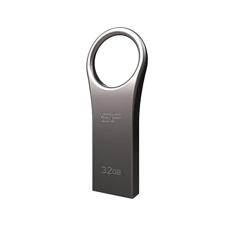 SP Silicon Power 32GB USB 3 0 Flash Drive with Keychain Hole Key Ring Design Waterproof Dustproof Metal Casing Thumb Drive Pen Drive Memory Stick Jewel J80 Series