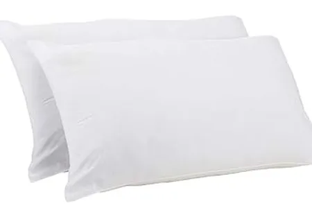 STATUS Ultra Soft Fiber Filled Fibre Premium Pillow for Home Hotel Use 16X24 Fiber White Pack of 2 