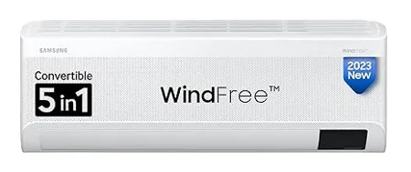 Samsung 1 Ton 3 Star Wind Free Technology Inverter Split AC Copper Convertible 5 in 1 Cooling Mode Easy Filter Plus Anti Bacteria 2023 Model AR12CYLAMWK White 