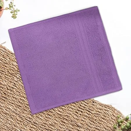 Sassoon Anatolia 1 Piece Cotton Face Towel Hanky in 500 GSM 30cm X 30cm Assorted Any Random Color 