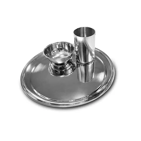 Shri Sam Stainless Steel Shagun Dinner Set 3 Pcs Solid