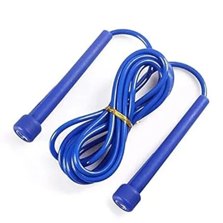 Simran Sports Speed Skipping Rope Jump Rope With Pvc Handle Multicolor Pvc Pencil Skipping Rope For Men Women Boys Girls Blue 
