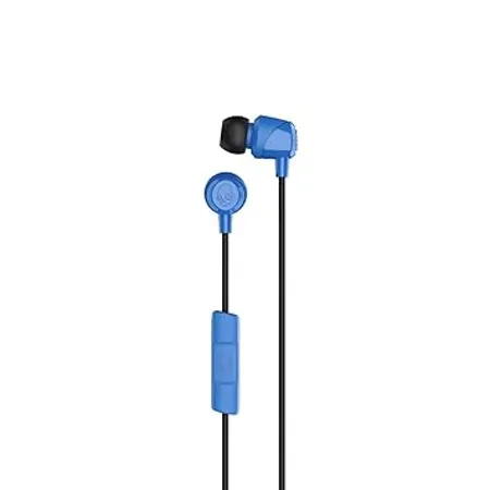 Skullcandy Jib in Ear Wired Earbuds Microphone Works with Bluetooth Devices and Computers Cobalt Blue