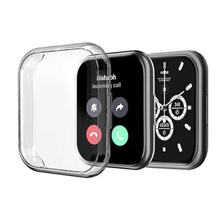 Sounce Protective Case Cover Compatible Noise Colorfit Ultra Noise Colorfit Ultra Buzz Overall Protective Case TPU HD Clear Ultra Thin Cover with Unbreakable Screen Guard Transparent