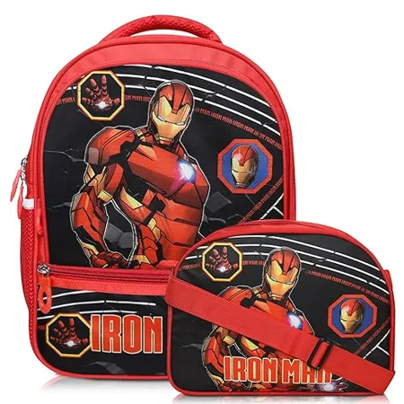 Stylbase Kids School Bag combo with lunch Bag 14 Inches 3D Character Embossed School Bag