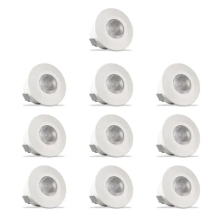 Surya 2W LED Prime SPOT Light Ceiling SPOT Light RED Pack of 10 