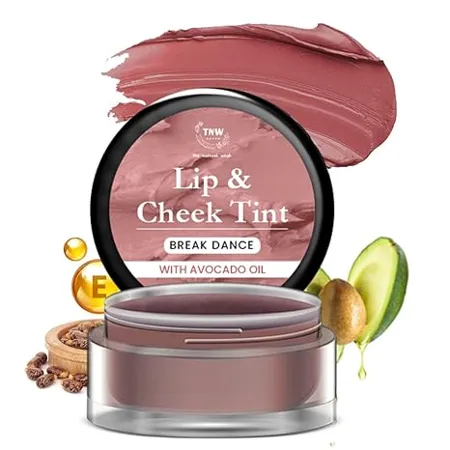 TNW THE NATURAL WASH Break Dance Lip Cheek Tint With Avocado Oil Castor Oil For Lips Cheeks Eyelids For A Natural Makeup Look