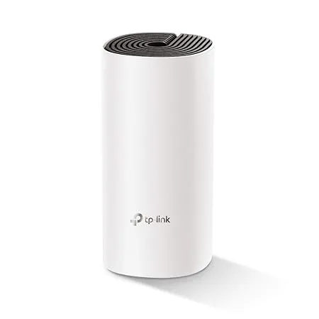 TP Link Deco M4 Whole Home Mesh Wi Fi System Seamless Roaming and Speedy AC1200 Work with Amazon Echo Alexa Router and Wi Fi Booster Parental Control Pack of 1 Qualcomm CPU