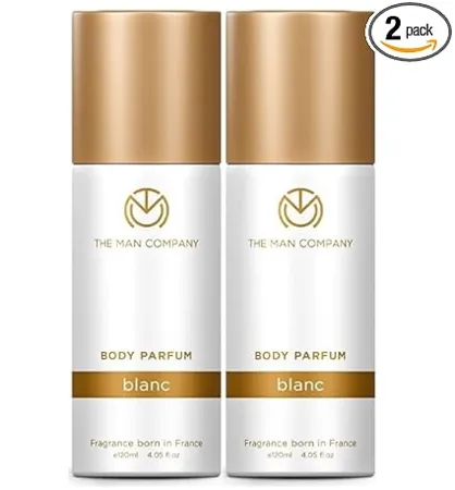 The Man Company Blanc Perfume for Men Long Lasting Fragrance No Gas Deodorant Combo Set for Men Luxury Premium Body Spray 120ml 2