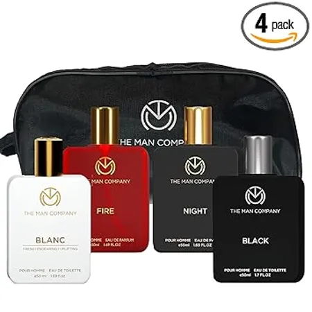 The Man Company Perfume Gift Set for Men 4 50ml A Gentleman s Choice Premium Long Lasting Eau De Parfum Eau De Toilette Body Spray For Men For Party Outing Office Date