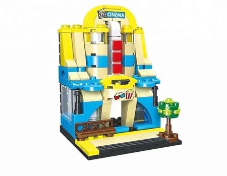 The Ng Art Happy Town Blocks Activity Game with Brain Strong eductation Game Best Gift Your Children Toys Total 163 Pcs 6 Years Children Game Multicolor 21116