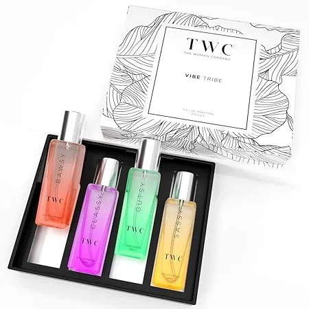The Woman Company Specially Curated Perfume Gift Set for Women 4 20ml Vibe Tribe Luxury Long Lasting Fragrance BAWSY for Office Going CLASSY for Date GUTSY for Outing SASSY for Party