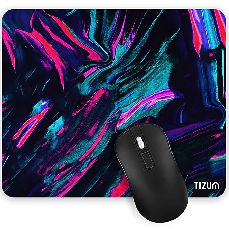 Tizum Mouse Pad Computer Mouse Mat with Anti Slip Rubber Base Smooth Mouse Control with Spill Resistant Surface for Laptop Notebook MacBook Pro Gaming Computer 9 4 7 9 Inches Beta