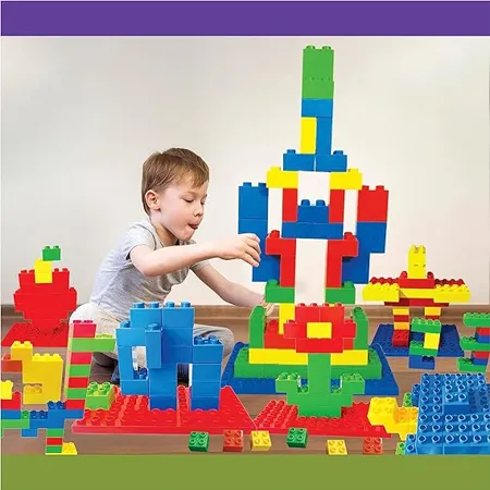 ToyMagic DIY Creative Explosion Construction Blocks 85 Pieces Creative Activity Kit Fun Educational Learning Toy Skill Development Toy Best Birthday Return Gift for Kids Made in India Multi