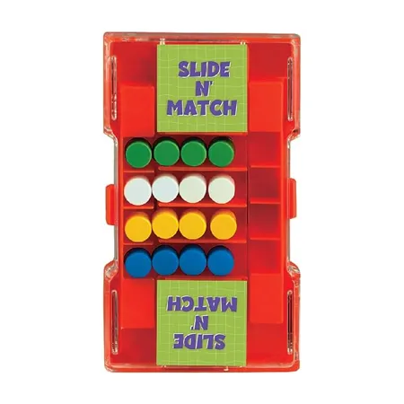 ToyMagic Slide N Match Portable Pocket Puzzle Game Strategic Thinking Problem Solving Mini Game Boost Cognitive Skills Travel Game Indoor Outdoor Toy Birthday Gift for Kids 5 Year Made in India