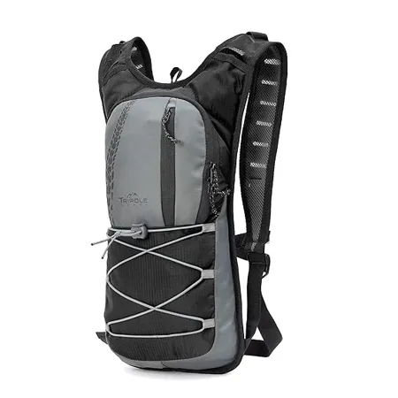 Tripole Hydration Backpacks 3 litres for Cycling and Trail Running Black 