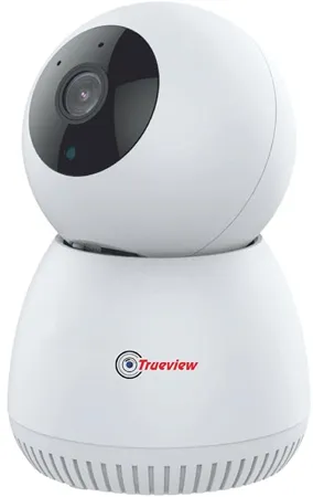 Trueview 3MP Smart CCTV Wi fi Home Security Camera 360 View 2 Way Talk Cloud Monitor Motion Detect Supports SD Card Up to 256 GB Night Vision Alexa Ok Google