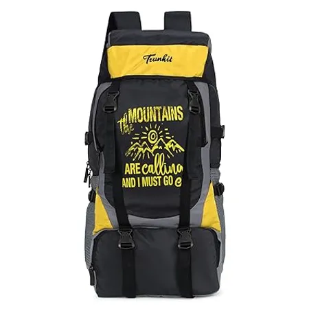 Trunkit Waterproof Travelling Trekking Hiking Camping Bag Backpack Series 55 litres Mt Calling Rucksack with Rain Cover