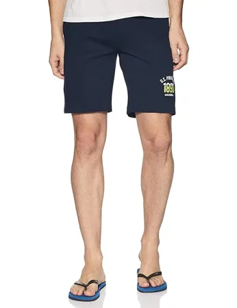 U S POLO ASSN Men s Comfort Fit Heathered I670 Shorts Pack of 1